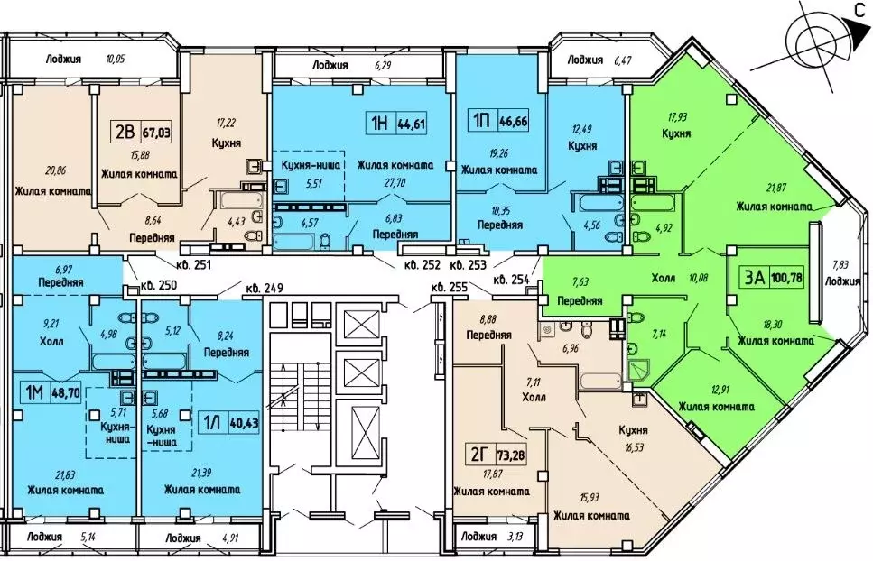 1-к кв. Приморский край, Владивосток Чайка мкр, Чайка жилой комплекс ... - Фото 2