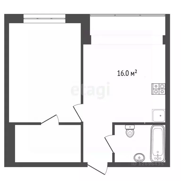 1-к кв. Москва бул. Скандинавский, 9 (39.0 м) - Фото 2