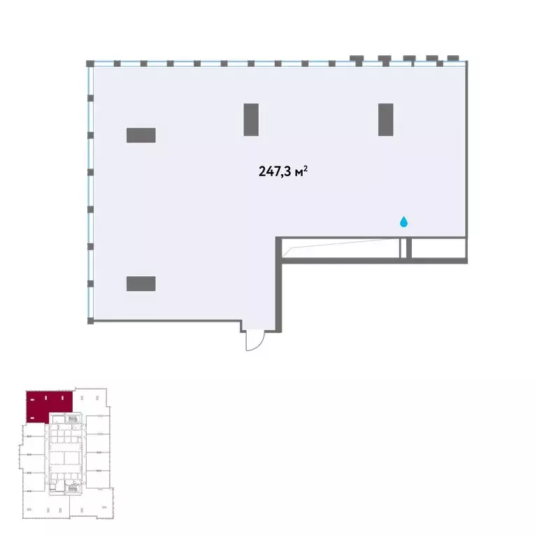 Офис (247.3 м) - Фото 1