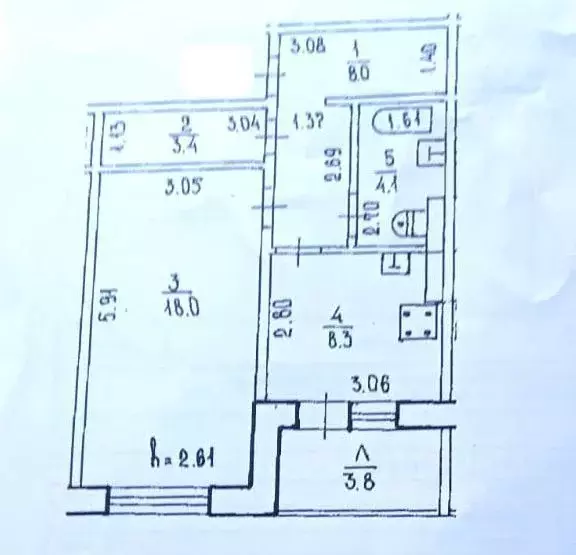 1-к кв. башкортостан, уфа ул. георгия мушникова, 21/1 (43.0 м) - Фото 0