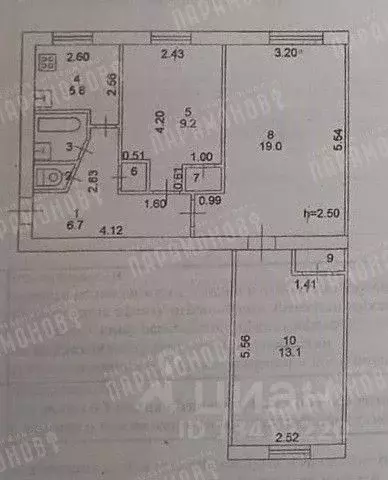 3-к кв. Тверская область, Тверь Вокзальная ул., 6 (58.4 м) - Фото 2