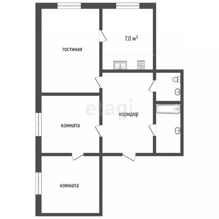 3-к кв. Московская область, Воскресенск Цемгигант мкр, ул. Карла ... - Фото 2