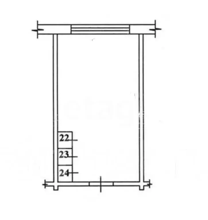 1к в -комнатной квартире (18.5 м) - Фото 1