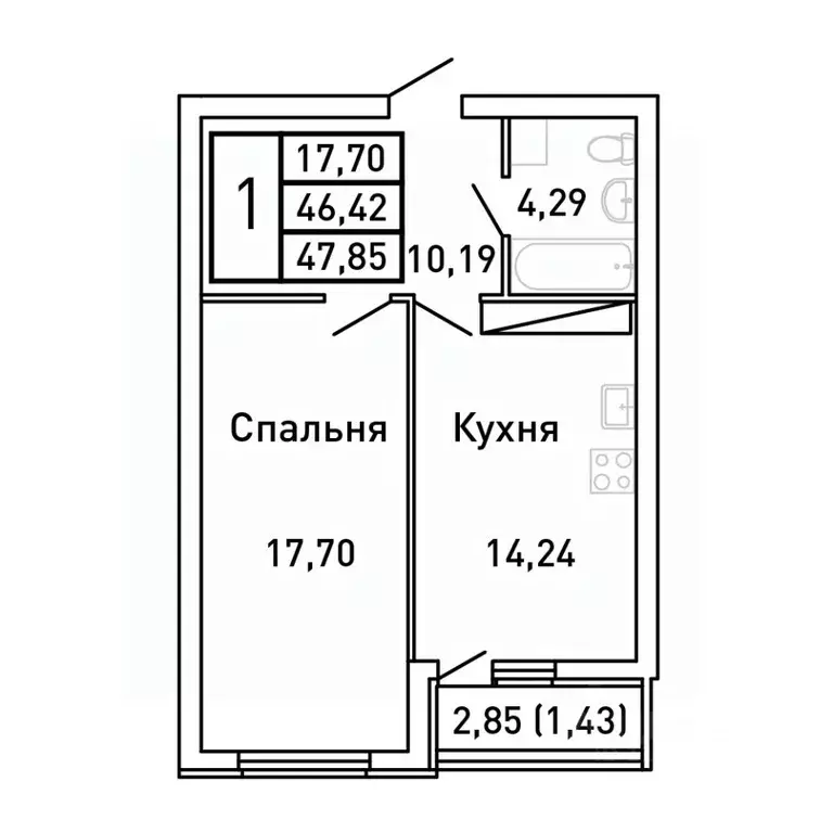 1-к кв. Самарская область, Самара Королев Звездный жилой комплекс ... - Фото 0