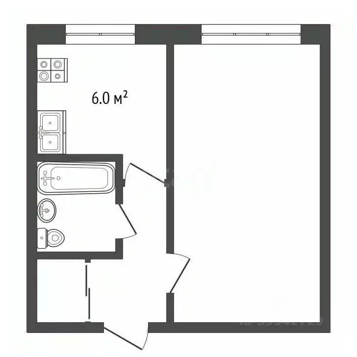 1-к кв. Архангельская область, Новодвинск Двинская ул., 26 (30.2 м) - Фото 2