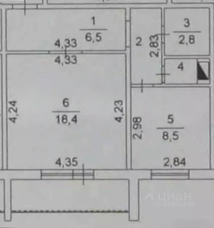 1-к кв. Челябинская область, Челябинск ул. Зальцмана, 32 (40.2 м) - Фото 2