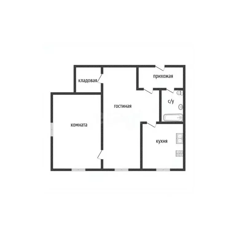 2-к кв. Тверская область, Тверь ул. Громова, 32 (40.0 м) - Фото 2
