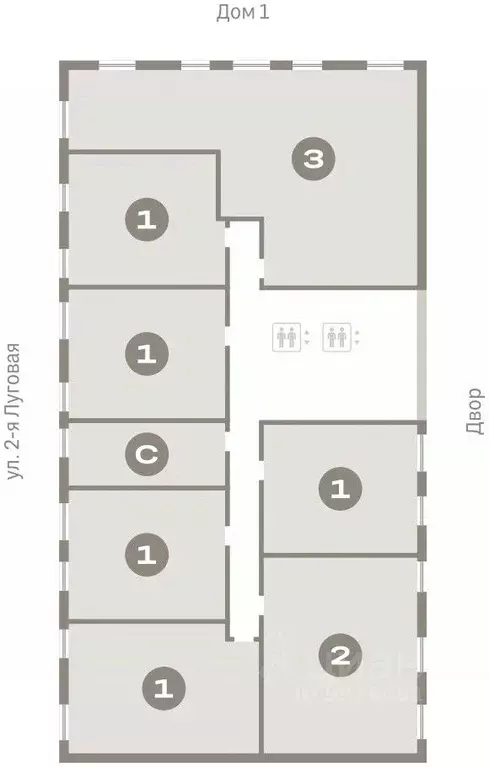 1-к кв. Тюменская область, Тюмень Мысовская ул., 26к2 (50.87 м) - Фото 1