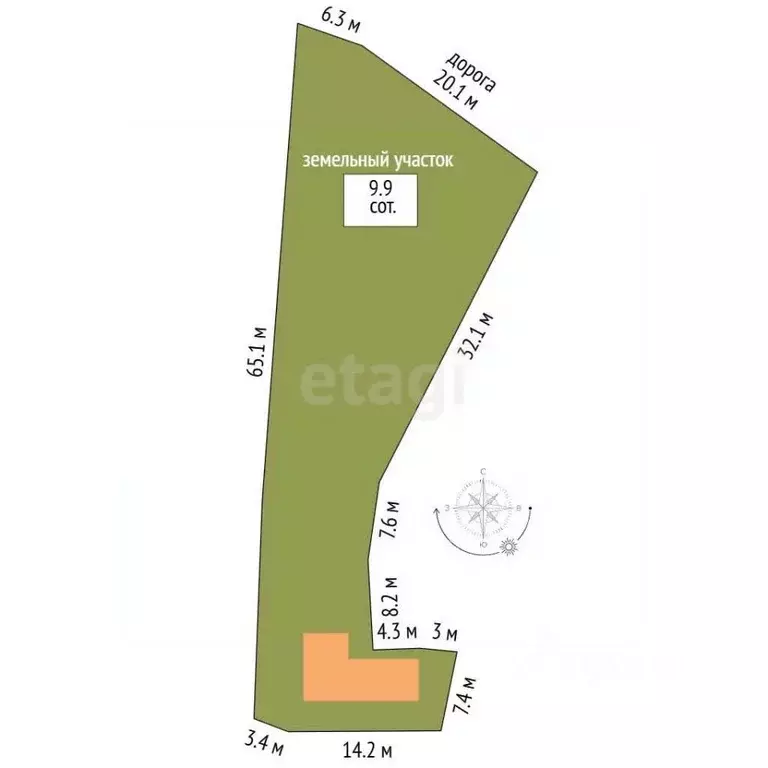 Дом в Челябинская область, Чебаркуль ул. Кошевого, 24 (40 м) - Фото 2