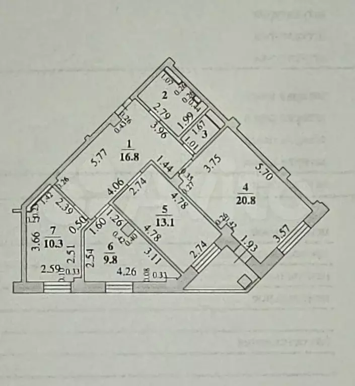 3-к. квартира, 77,7 м, 14/19 эт. - Фото 0