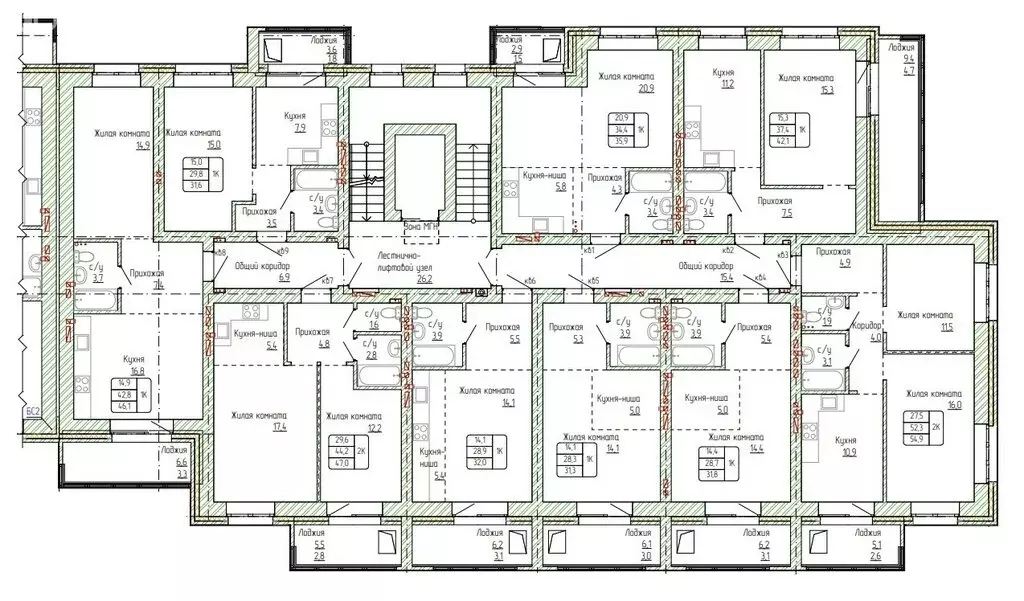 2-комнатная квартира: Алтайский край, Новоалтайск (54.9 м) - Фото 1