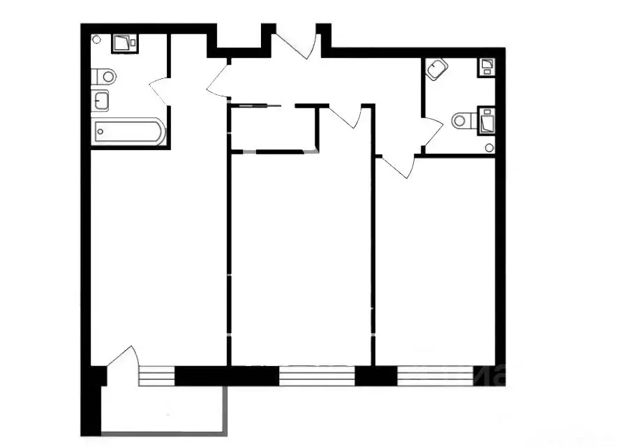 3-к кв. Москва Шелепихинская наб., 34к2зд2 (77.0 м) - Фото 1