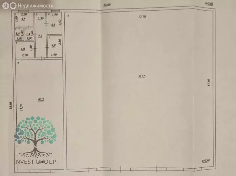Помещение свободного назначения (38.6 м) - Фото 1