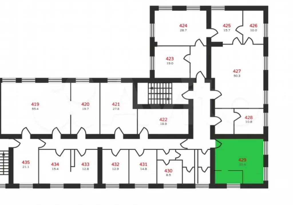 Офис, 43.9 м - Фото 0