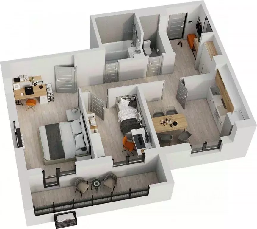 2-к кв. Татарстан, Альметьевск просп. Строителей, 70Б (63.4 м) - Фото 1