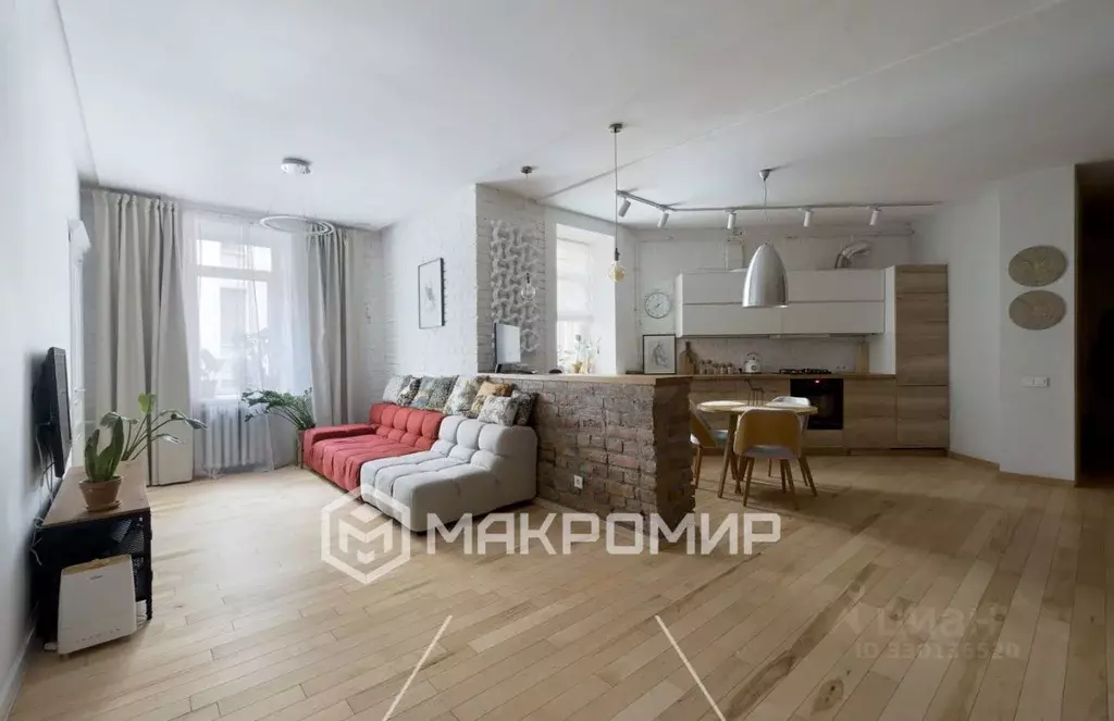 2-к кв. Санкт-Петербург Бородинская ул., 1/88 (61.3 м) - Фото 1