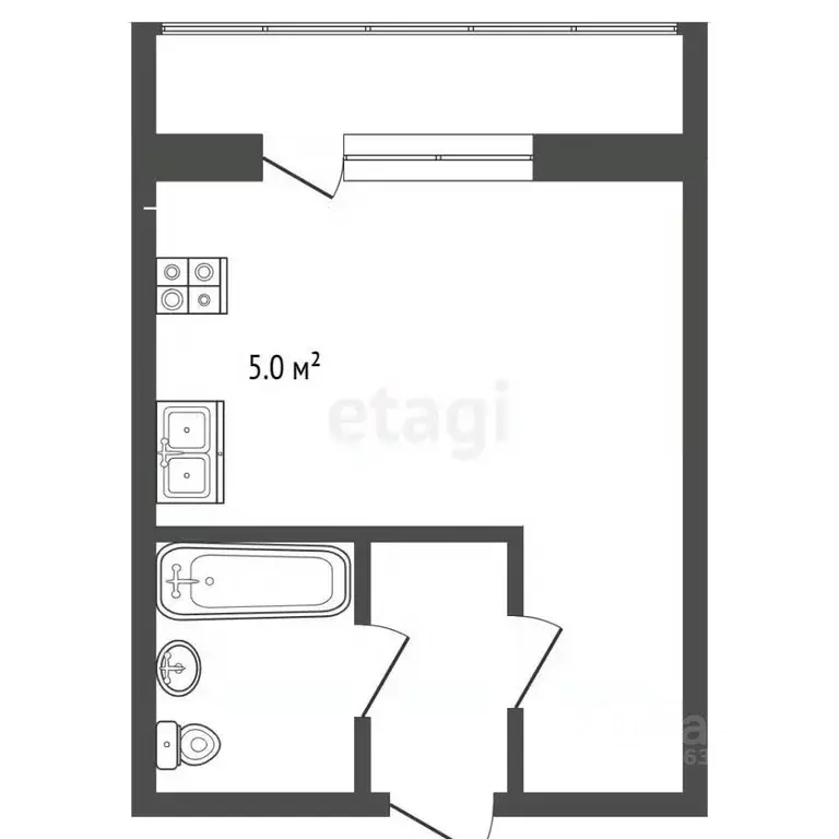 Студия Краснодарский край, Анапа ул. Ленина, 239 (23.9 м) - Фото 2