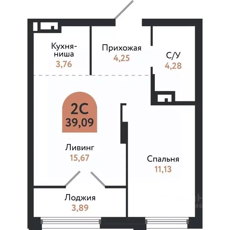 2-к кв. Томская область, Томск Черемошники мкр, ул. Бердская, 14/3 ... - Фото 1