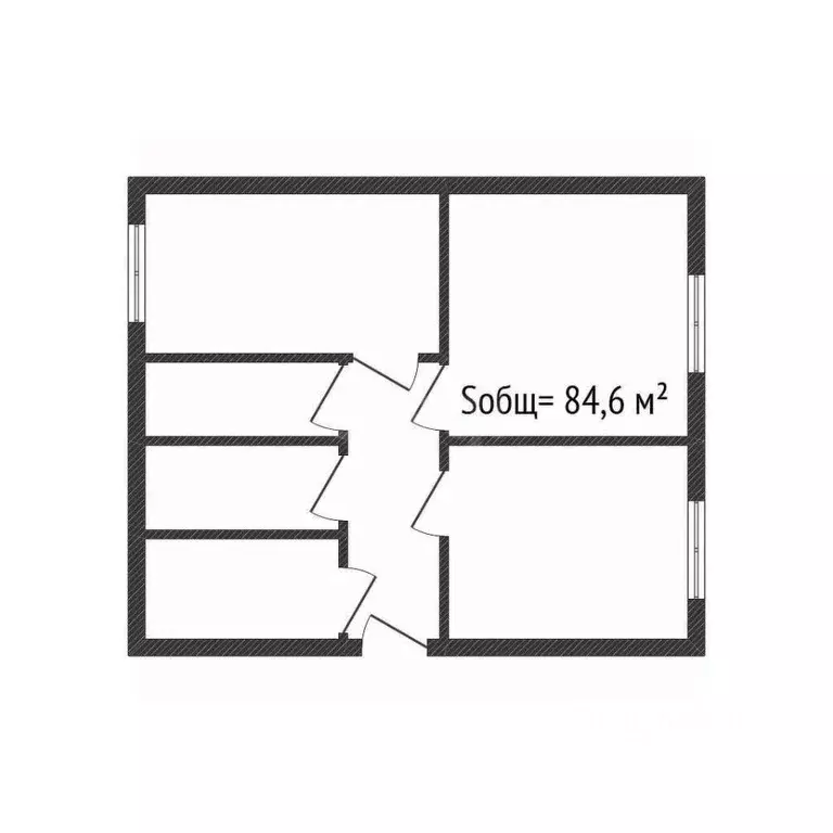 4-к кв. Брянская область, Клинцы Октябрьская ул., 35 (84.6 м) - Фото 2
