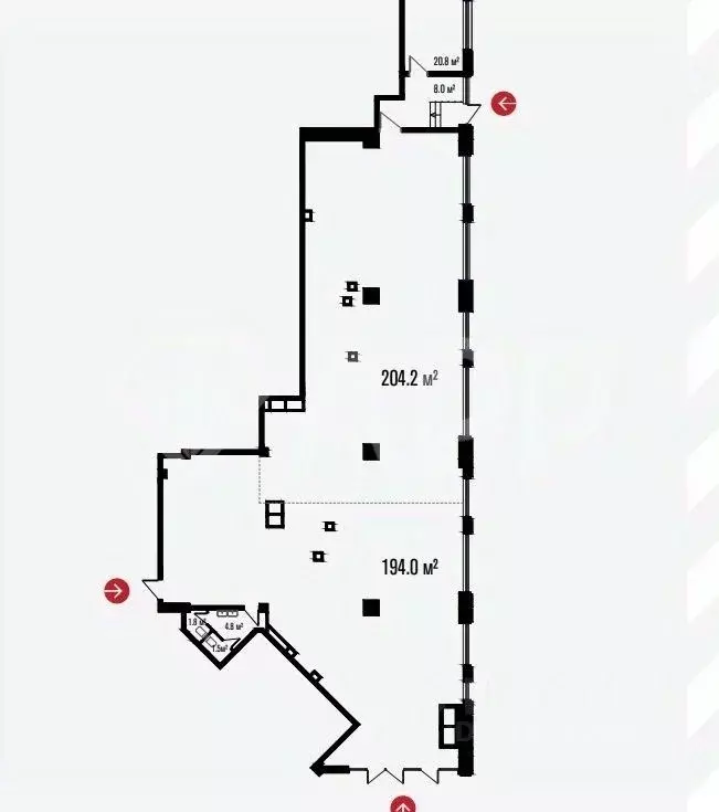 Помещение свободного назначения в Краснодарский край, Краснодар ул. ... - Фото 2