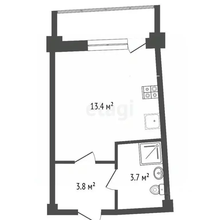 Студия Саха (Якутия), Якутск ул. Якова Потапова, 27/1 (20.9 м) - Фото 0