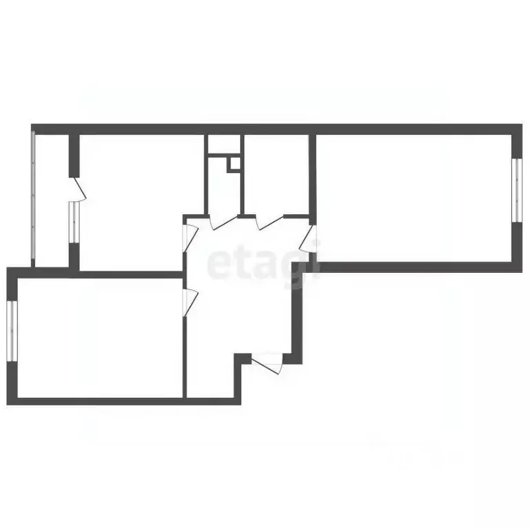 2-к кв. Ленинградская область, Коммунар г. Гатчинский муниципальный ... - Фото 2