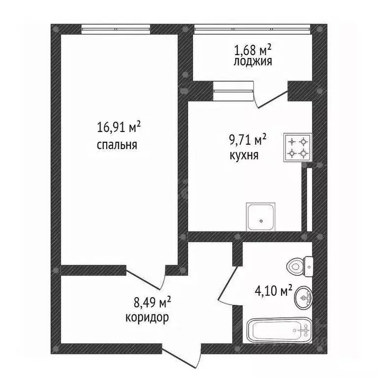 2-к кв. Башкортостан, Уфа Зеленая Роща жилрайон, Урбаника жилой ... - Фото 2