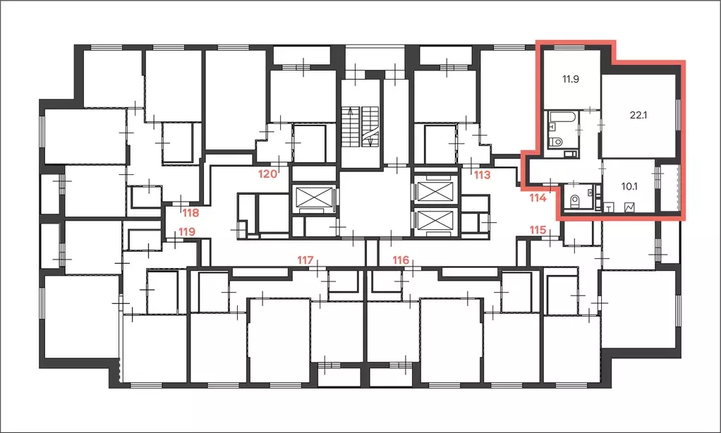 Продаётся 2-к квартира, 57.8 м - Фото 1