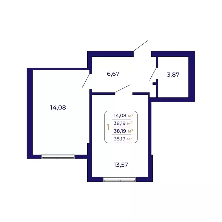 1-к кв. Башкортостан, Уфа Затон-Восточный жилрайон, Паруса жилой ... - Фото 1