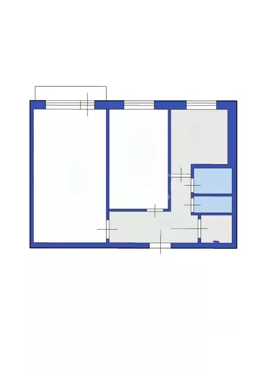 2-к кв. Кемеровская область, Кемерово Октябрьский просп., 33А (44.2 м) - Фото 2