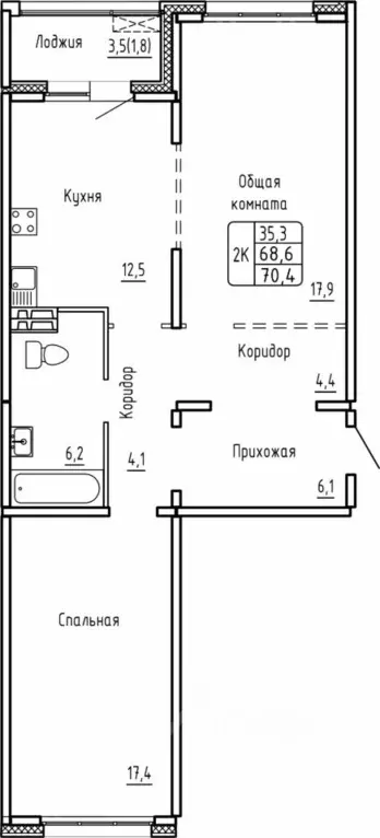 2-к кв. Новосибирская область, Новосибирск Самоцветы жилой комплекс ... - Фото 1
