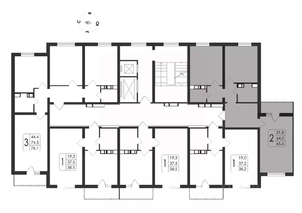 2-к кв. Воронежская область, Новоусманский район, пос. Отрадное ул. ... - Фото 2