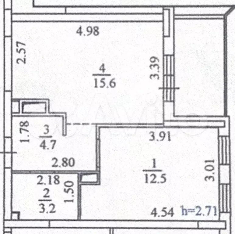 2-к. квартира, 36 м, 7/11 эт. - Фото 0