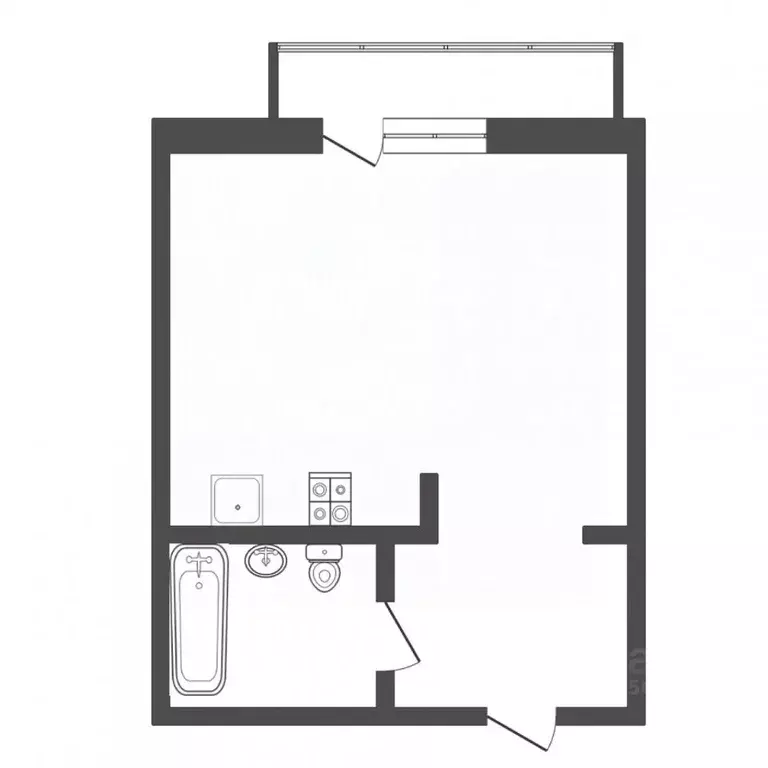 Студия Тюменская область, Тюмень Войновка мкр, ул. Энергостроителей, ... - Фото 2