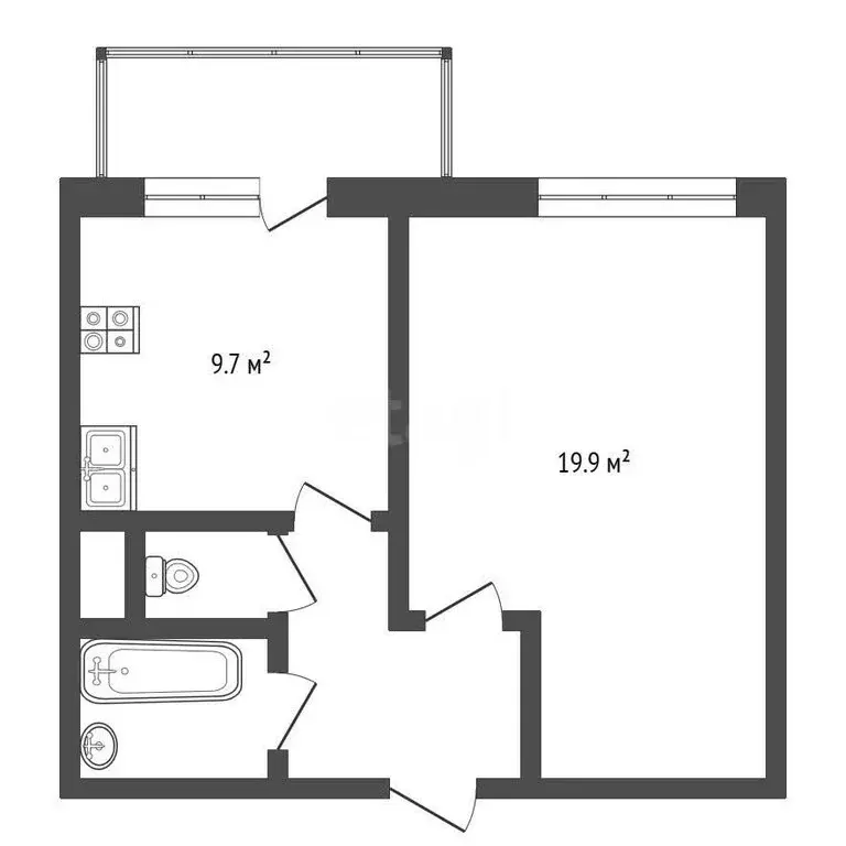 1-комнатная квартира: Москва, Союзный проспект, 15к2 (36 м) - Фото 0