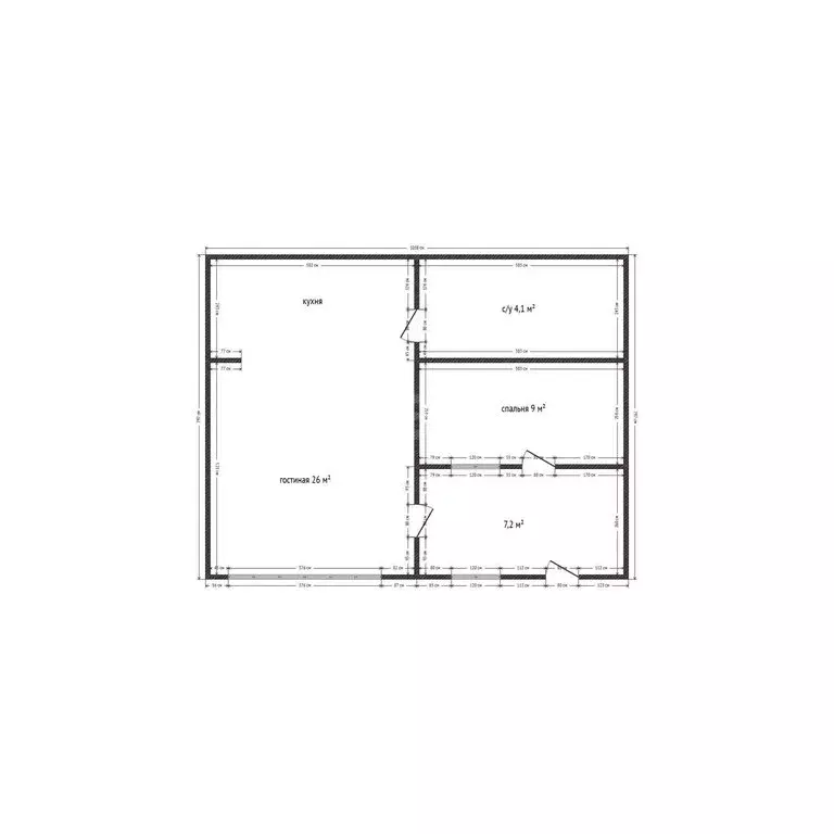 2-комнатная квартира: Махачкала, 2-й Сергокалинский тупик, 6к1 (50 м) - Фото 1