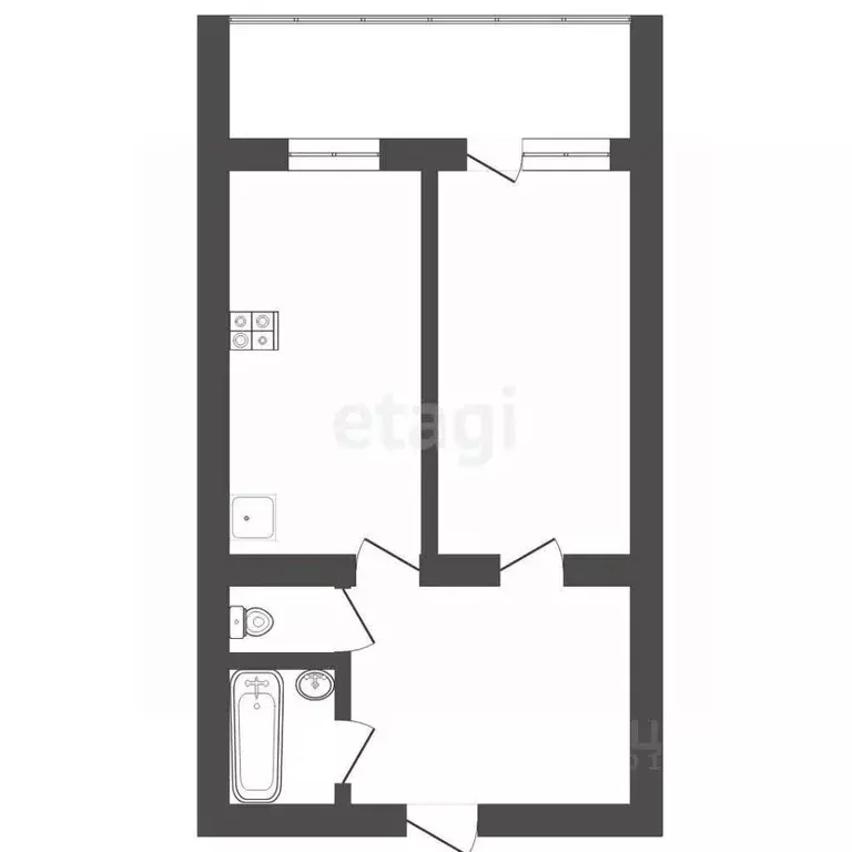 1-к кв. Тюменская область, Тюмень ул. Салтыкова-Щедрина, 58 (50.4 м) - Фото 1