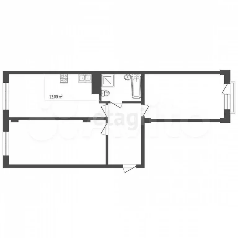 2-к. квартира, 75 м, 3/8 эт. - Фото 0