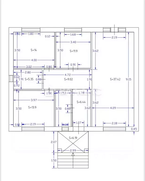 Дом в Пензенская область, Пенза ул. Барышникова (114 м) - Фото 1