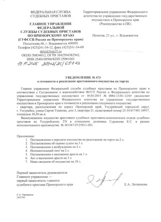 Свободной планировки кв. Приморский край, Уссурийск ул. Сергея ... - Фото 1