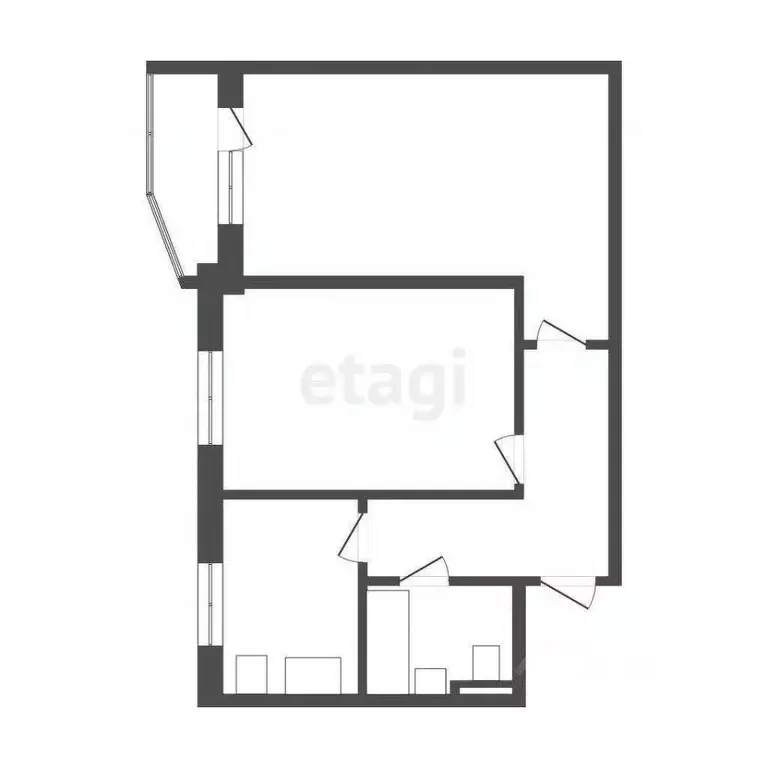 2-к кв. Москва Славянский бул., 5К1 (46.2 м) - Фото 1