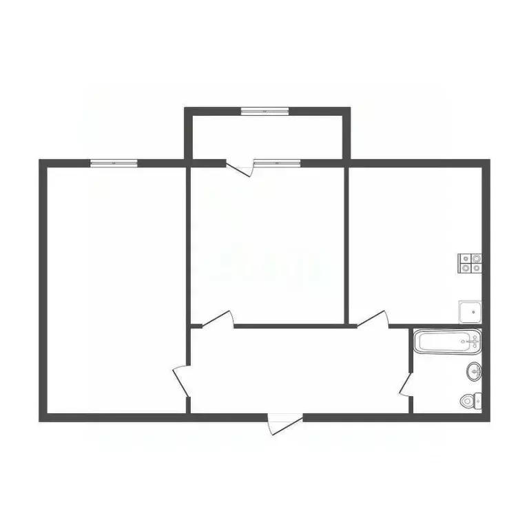 2-к кв. Тульская область, Щекино ул. Строителей, 5 (42.5 м) - Фото 2
