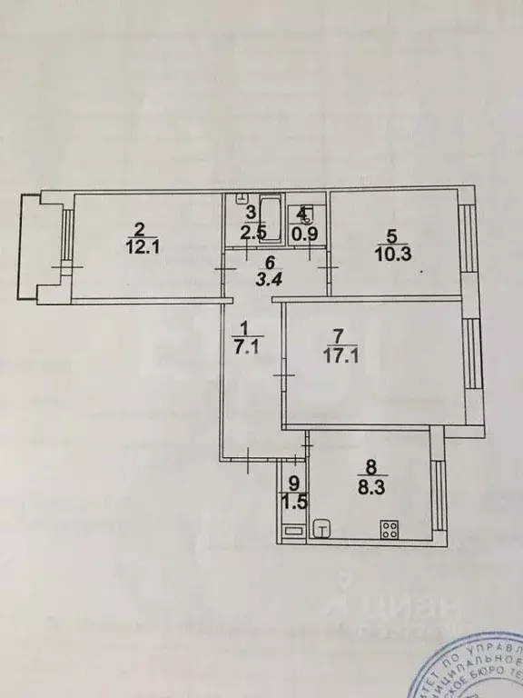 3-к кв. Саратовская область, Саратов Зеркальная ул., 11 (63.1 м) - Фото 1