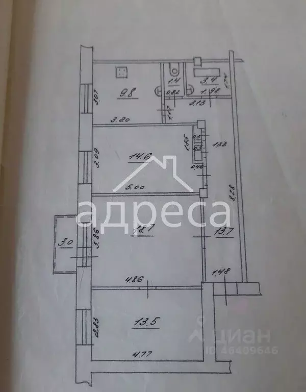 3-к кв. Самарская область, Самара Физкультурная ул., 86 (75.5 м) - Фото 2