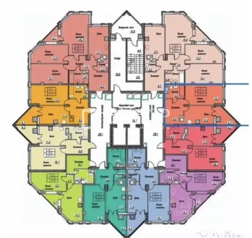 1-к кв. Ивановская область, Иваново Крутицкая ул., 7 (41.5 м) - Фото 2