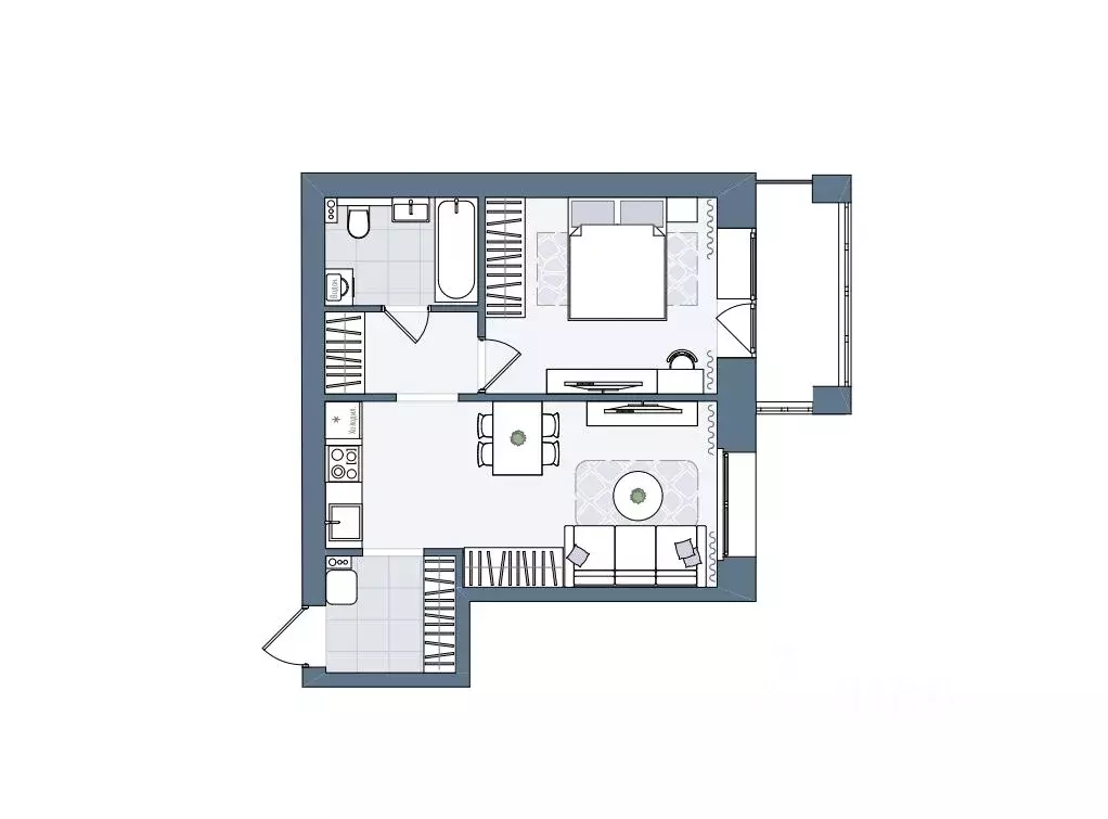 2-к кв. Кировская область, Киров городской округ, пос. Чистые Пруды ... - Фото 1