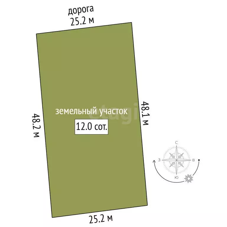 Участок в Баксан, улица Хуранова (12 м) - Фото 1