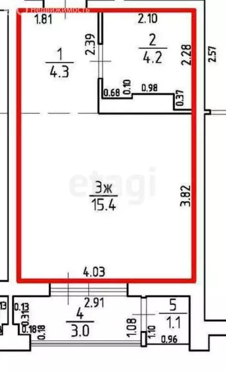 Квартира-студия: Калининград, улица Старшины Дадаева, 55к1 (23.9 м) - Фото 0