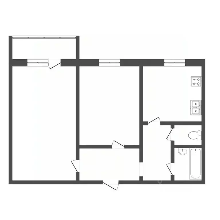 2-к кв. Тюменская область, Тюмень Восточный мкр, ул. Моторостроителей, ... - Фото 2