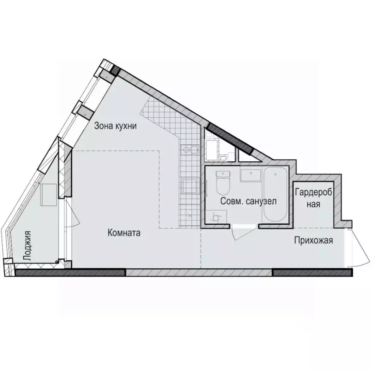 Студия Татарстан, Казань Седьмое Небо жилрайон, Унай жилой комплекс ... - Фото 1